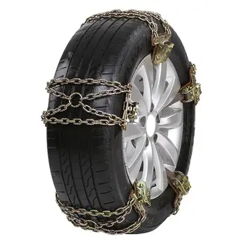 

Anti-Skid Iron Car Tire Snow Chains Adjustable Winter Roadway Safety Emergency Snow Chains Fit Tyre Width 165-215mmm