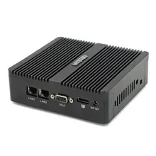 Fabrika fiyat mini fansız pc celeron J1900 masaüstü sunucu çift lan güvenlik duvarı bilgisayar RS232 WIFI ev sineması kullanımı