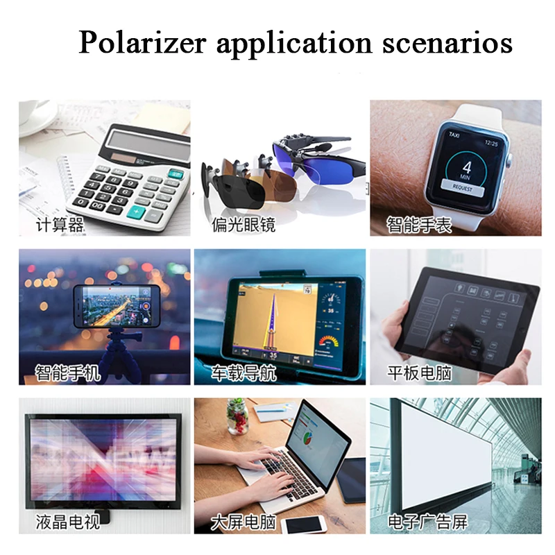 27inch 0/45/90 degree Glossy LED/LCD Polarizer Polarizing Film for LCD LED IPS Screen for TV LCD Monitor Super clear polarizer film