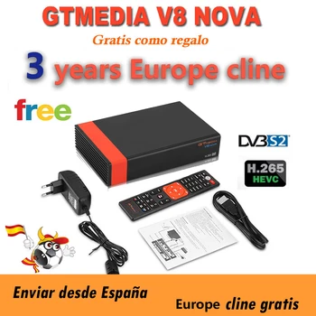 

DVB-S2 Gtmedia V8 NOVA satellite receiver GT Media V8 NOVA with 3 years Europe cline for Spain Built in wifi GTmedia V8 honor