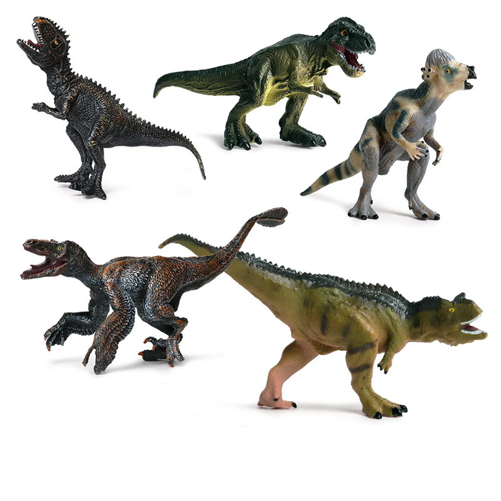 

5pcs/lot Simulated Solid Dinosaur Model Set Dinossauro Toys Tyrannosaurus Tricerosaur S1643