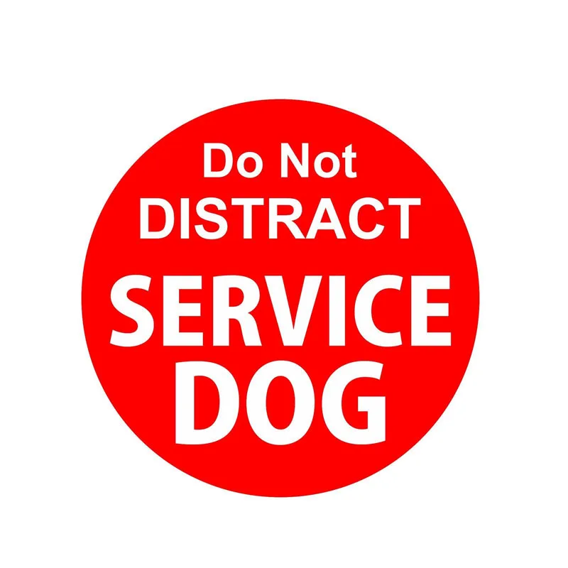 

Personality Car Sticke Decal Do Not Distract Service Dog Motorcycle Accessories Vinyl Waterproof PVC 14.5cm X 14.5cm