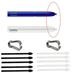 High - Precision Replacement Stylus Nibs with Metal Clip (White)