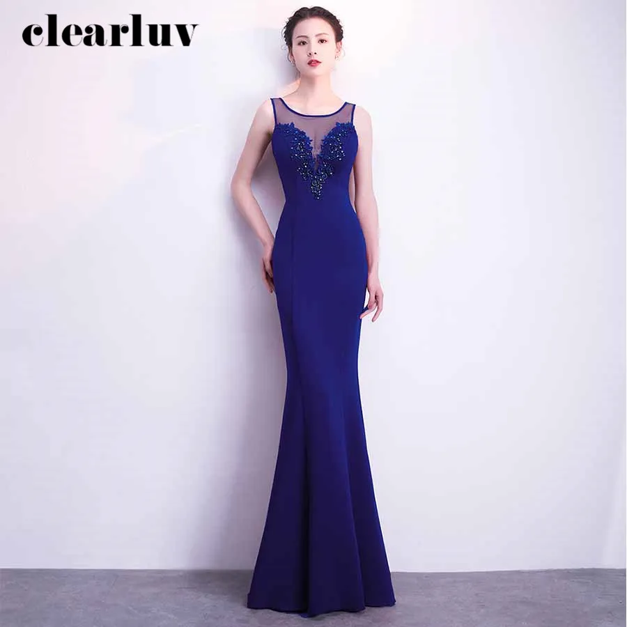 Вечерние платья с аппликацией, без рукавов размера плюс, Robe De Soiree, DX299-1, длинные, Русалка, женские вечерние платья, бисероплетение, официальное платье