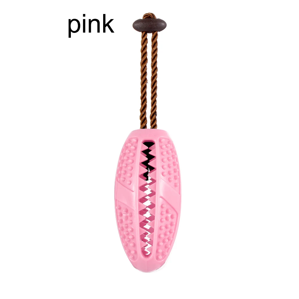 pink TRP зубная щетка для животных устройство для утечки пищи молярная палочка паз жевательный мячик собака шлифовальные зубы укуса игрушка для чистки домашних животных инструмент товары для дома - Цвет: pink
