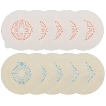 

5pcs/Box 2-Piece System Ostomy Bag Pouch Stoma Cover Urine Fixed Portable Disposable 20-45mm Opening Ostomy Bags