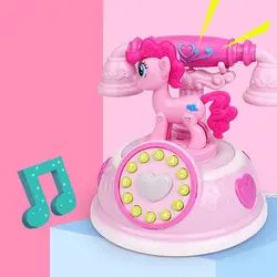 Téléphone jouet rétro pour enfants, machine à histoires pour âge précoce, jeu téléphonique musical avec émulation, pour les petits 