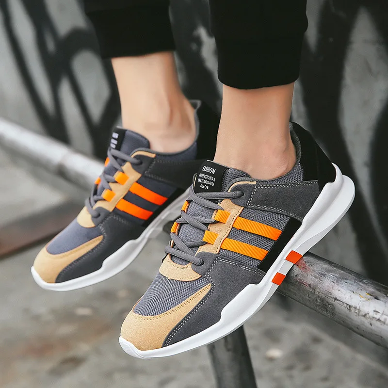 

2018 Spring New Style Men Lower-cut Casual Shoes Sports Outdoor Soft-Sole Breathable Trend Versatile Men Shoes Bar