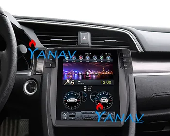 

Tesla style vertical Android 9.0 Navigation For-Honda-Civic 2016+ Car autoradio Multimedia Player Tape Recorder Head Unit