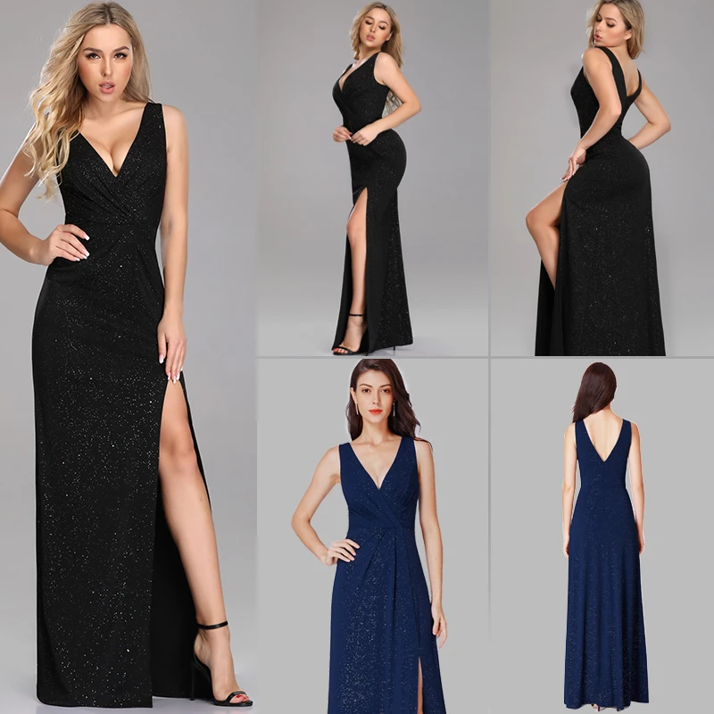 Элегантные платья подружки невесты Ever Pretty A Line с глубоким v образным вырезом без