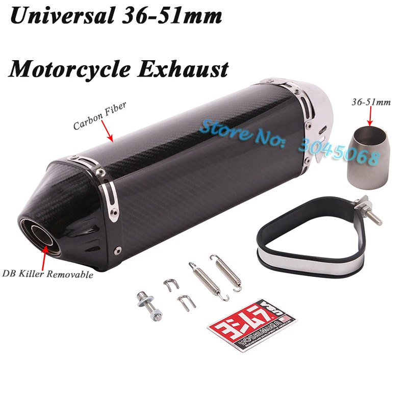 Универсальный мотоцикл Yoshimura выхлопная труба Escape модифицированный глушитель из углеродного волокна дБ глушитель для Ninja400 CB600 R1 R6 ATV