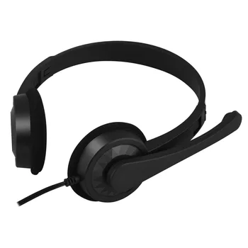 

Yulass Wired PC Computer Headphones Men and Women Black Stereo New Arrival Large Headphone Gaming Headset for Video Game