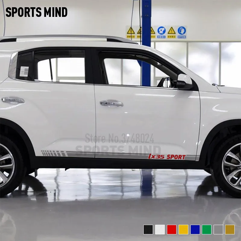 1 пара для hyundai ix35, внешние аксессуары для двери автомобиля, боковая полоска, наклейка для автомобиля, Стайлинг автомобиля