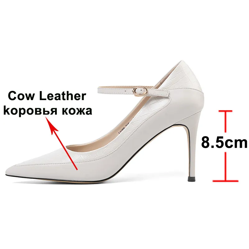 Meotina/женские туфли лодочки на высоком каблуке вечерние из натуральной кожи