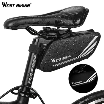 

WEST BIKING Bike Bag Cycling Rear Seat Tail Bag Waterproof Seatpost Pannie Bag Bike Accessories Reflective Bicycle Saddle Bags