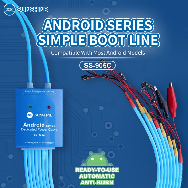 SS 905C кабель питания для Android одна кнопка управления загрузкой Huawei Xiaomi Samsung Meizu OnePlus