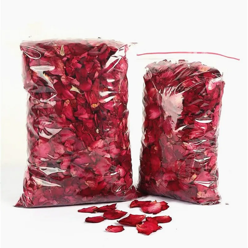 50g Natural Dried Red Rose Petals, Real Natural Dried Rose Petals