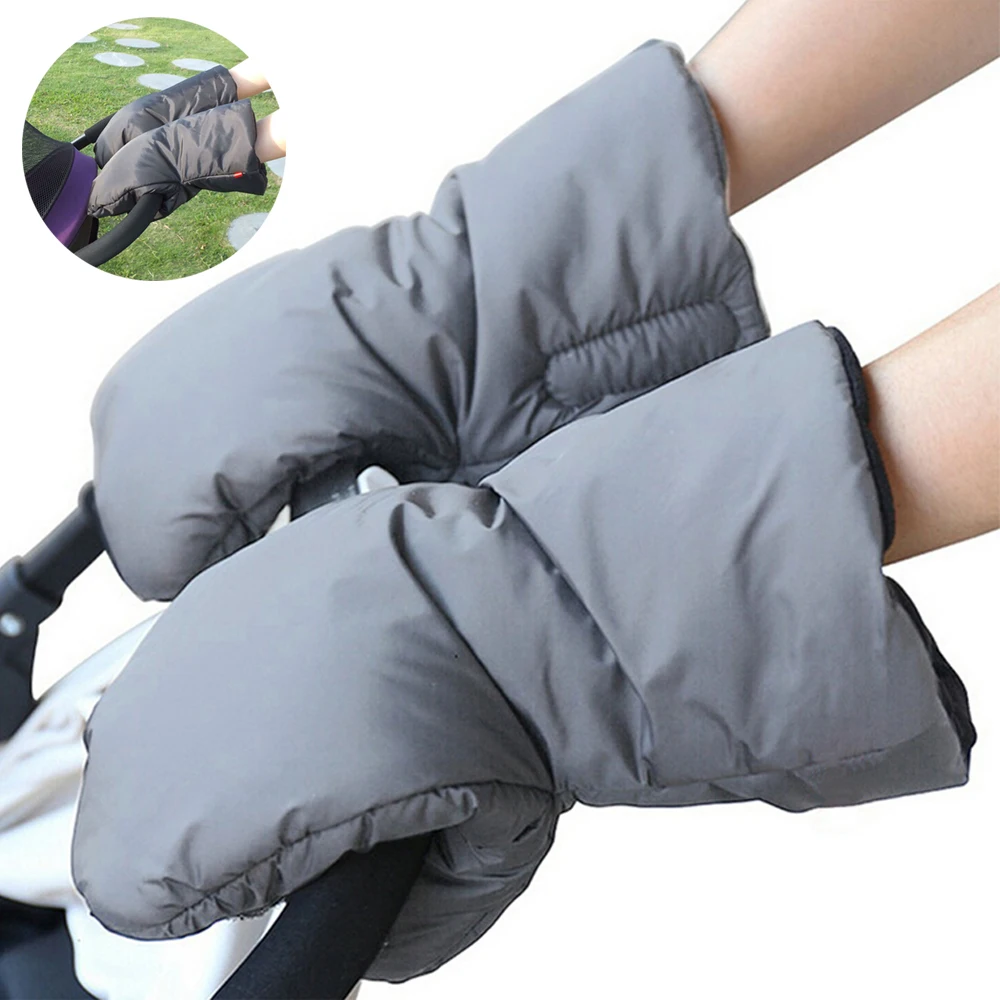 

Kids Winter Warm Stroller Gloves Pushchair Hand Muff Waterproof Mitten Baby Pushchair Hand Cover Fur Fleece Gloves Mittens Gifts