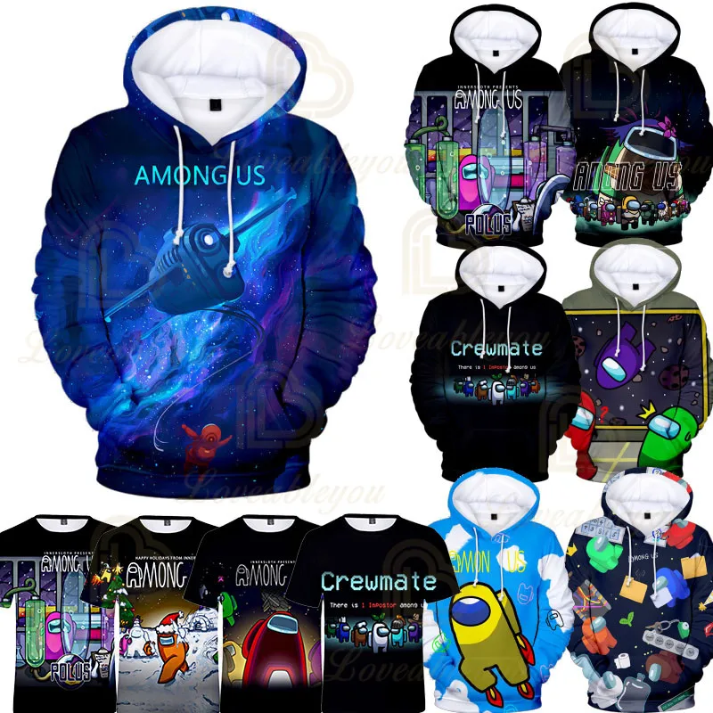 

Among Us aMogus Battles Men and Women 3D Thin Hoodie Hoodie Kids Game Hip Hop Streetwear Anime Game Hoodie Birthday Gift