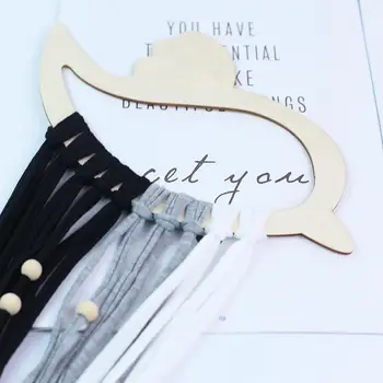 

1pcs Tassel Tapestry Pendant Ins Nordic Style Bird Wooden Cloth Fringe Tapestries Wall Hanging Ornaments Party Decor Supplies