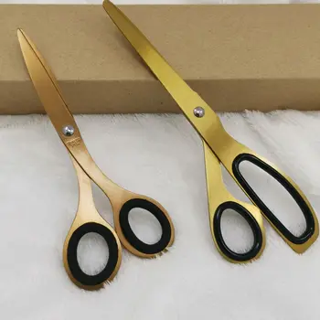 

Northern European-Style Asymmetric Scissors Golden Office Scissors Ins Scissors Opening Ribbon-Cutting Festive Scissors