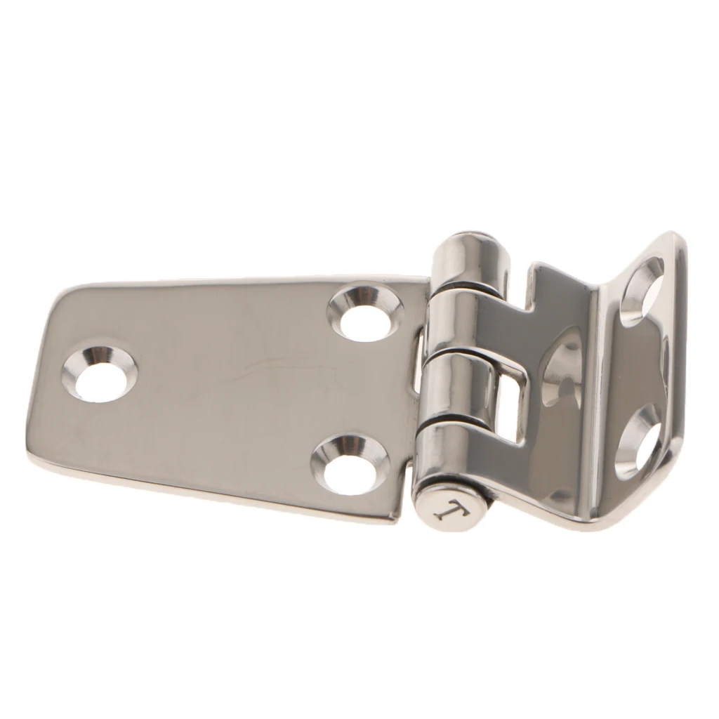 Marine 304 Stainless Steel Door Hinge Short Side Door Hinge for Boat RV Yacht Hardware Horsebox 75x40mm Boating Accessories