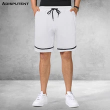 Aisputent летние мужские однотонные шорты для спортзала, бодибилдинга, бега, облегающие повседневные спортивные шорты с карманами