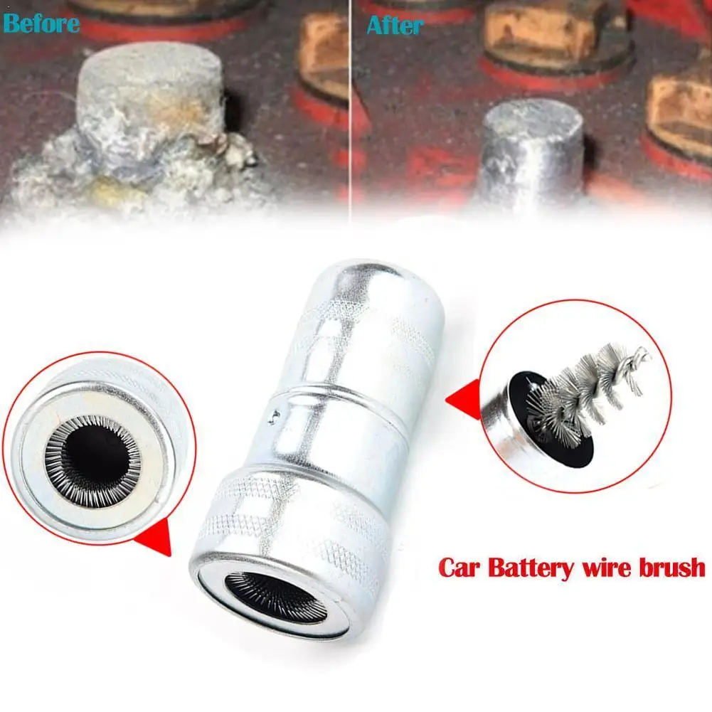 High Quality Car Battery Wire Brush Steel Clamp RV Yacht Head Tool Pile Cleaning Bru D6L5 | Автомобили и мотоциклы