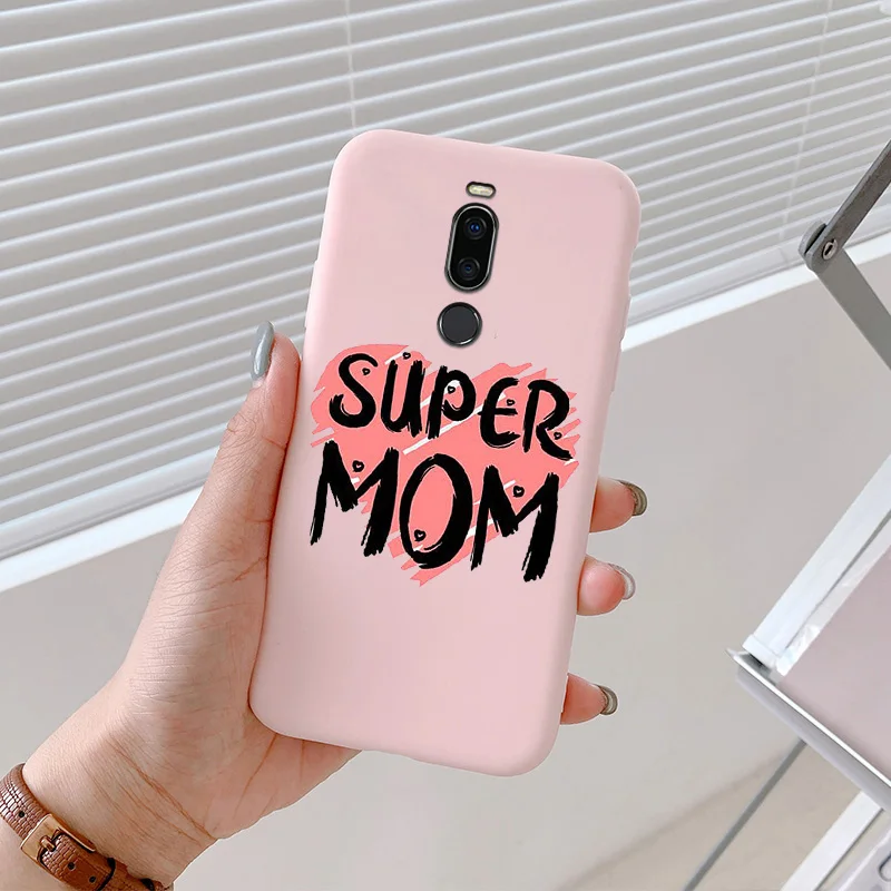 meizu cover For Meizu Note 8 Case Mother And Daughter Phone Cover For Meizu Note 9 Shell Painted Silicone Phone Protection Cover cases for meizu belt Cases For Meizu