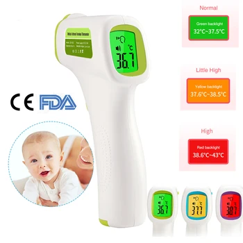 

Handheld Infrared Body Thermometer Portable LCD Digital Display Non-contact Forehead Thermometer Tools For Baby/Adult In Stock