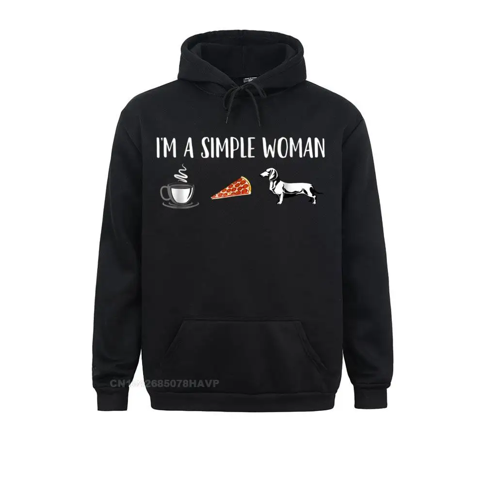  Mens Long Sleeve I'm a Simple Woman Coffee Pizza Doxie Dachshund Dog T-Shirt__A10215 Sweatshirts 3D Printed Hoodies Funny Hoods I'm a Simple Woman Coffee Pizza Doxie Dachshund Dog T-Shirt__A10215black