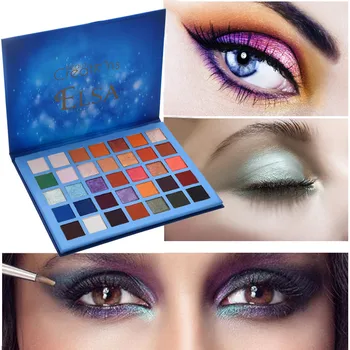 

35 Colors Eyeshadow Palette Glitter Metallic Smoky Long Lasting Pigment Makeup Shadows Professional Make Up #YJ2