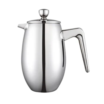

Thermal Double Layer Tea Espresso Maker Accessory Office Home Moka Coffee Pot French Presses With Filter Stainless Steel Kitchen