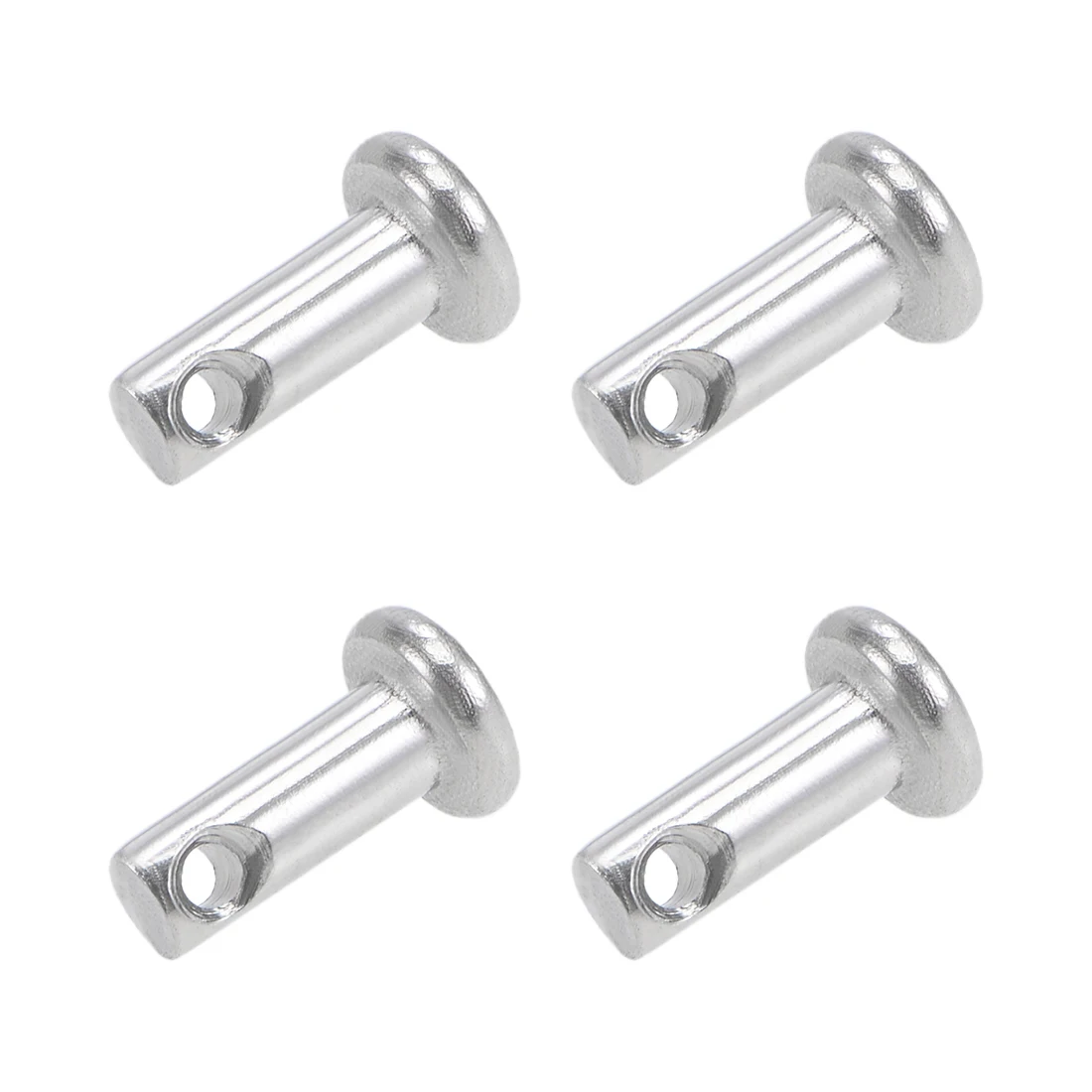 5mm X 20mm Flat Head 304 Stainless Steel Link Hinge Pin 10Pcs uxcell Single Hole Clevis Pins