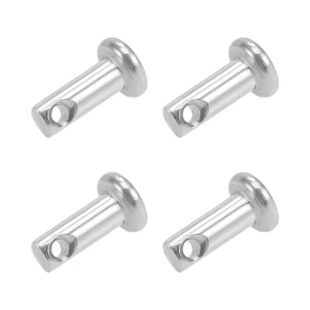 

uxcell 4Pcs 3mm 4mm 5mm 6mm 8mm 10mm Flat Head Single Hole Clevis Pins Stainless Steel Link Hinge Dowel Pins Fasteners
