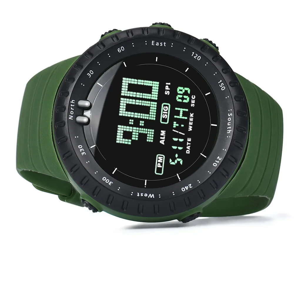 LED digital watch sport Military electric Watch 50M Awaterproof larm date watches Dive Swim Dress Sports Watches