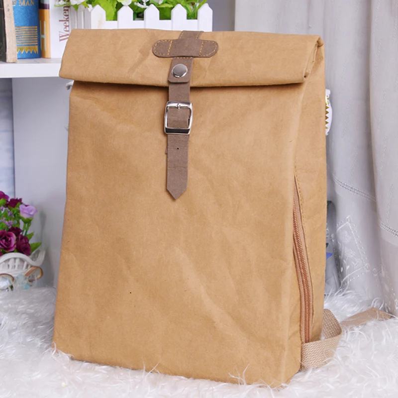 

Designer Washable Kraft Paper Female Backpack Women School Bag High Quality Backpack Light Multipurpose Business Computer Bag