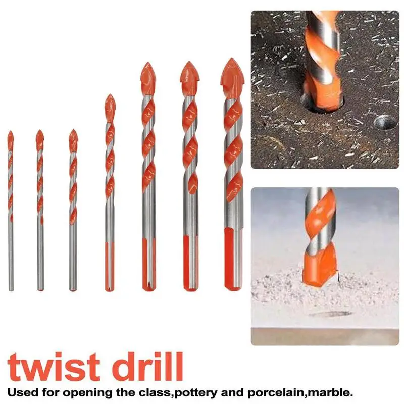 

Multi-functional Ceramic Wall Drill Bit Tile Bit Set Glass Marble Opener Hand-drill Edgy Alloy Drills Drill Bits For Metal