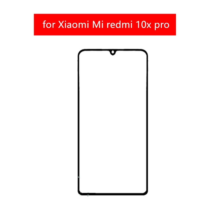 Для Xiaomi Mi redmi 10x сенсорный экран передняя стеклянная панель дигитайзер Переднее
