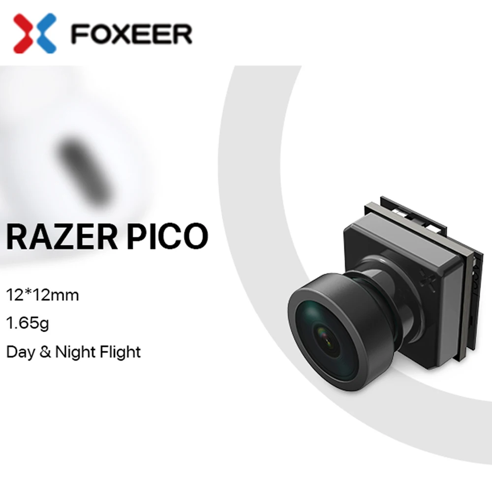 Новинка Foxeer Razer Pico 1200TVL 12*12 мм 1/3 &quotБольшой датчик 18 объектив M7 PAL/NTSC 4:3 16:9 низкая