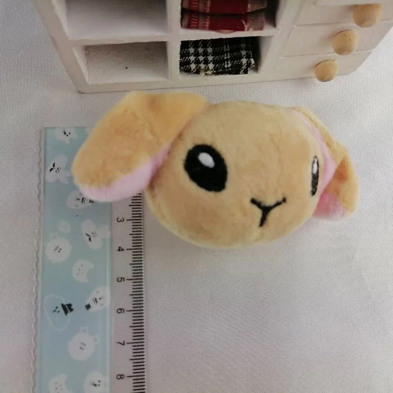 40 шт./лот, Kawaii Mini Dog, 4 см, плюшевые игрушки, голова кролика, мягкие игрушки животных, Маленькая подвеска на телефон, подарки для свадьбы DTT002