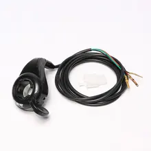 Электрический велосипедный скутер аксессуары ускоритель металл и АБС-пластик 3 провода черный Замена ускорение большим пальцем Универсальный Прочный Контроль скорости