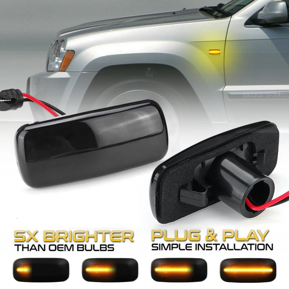 2 шт. Светодиодные поворотники для Jeep Compass MK49 Grand Cherokee Liberty KK Patriot Commander XK |