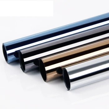 

LUCKYYJ One Way Window Film Privacy Window Tint for Home UV Blocking Mirror Reflective Heat Control Self-adhesive Glass Stickers