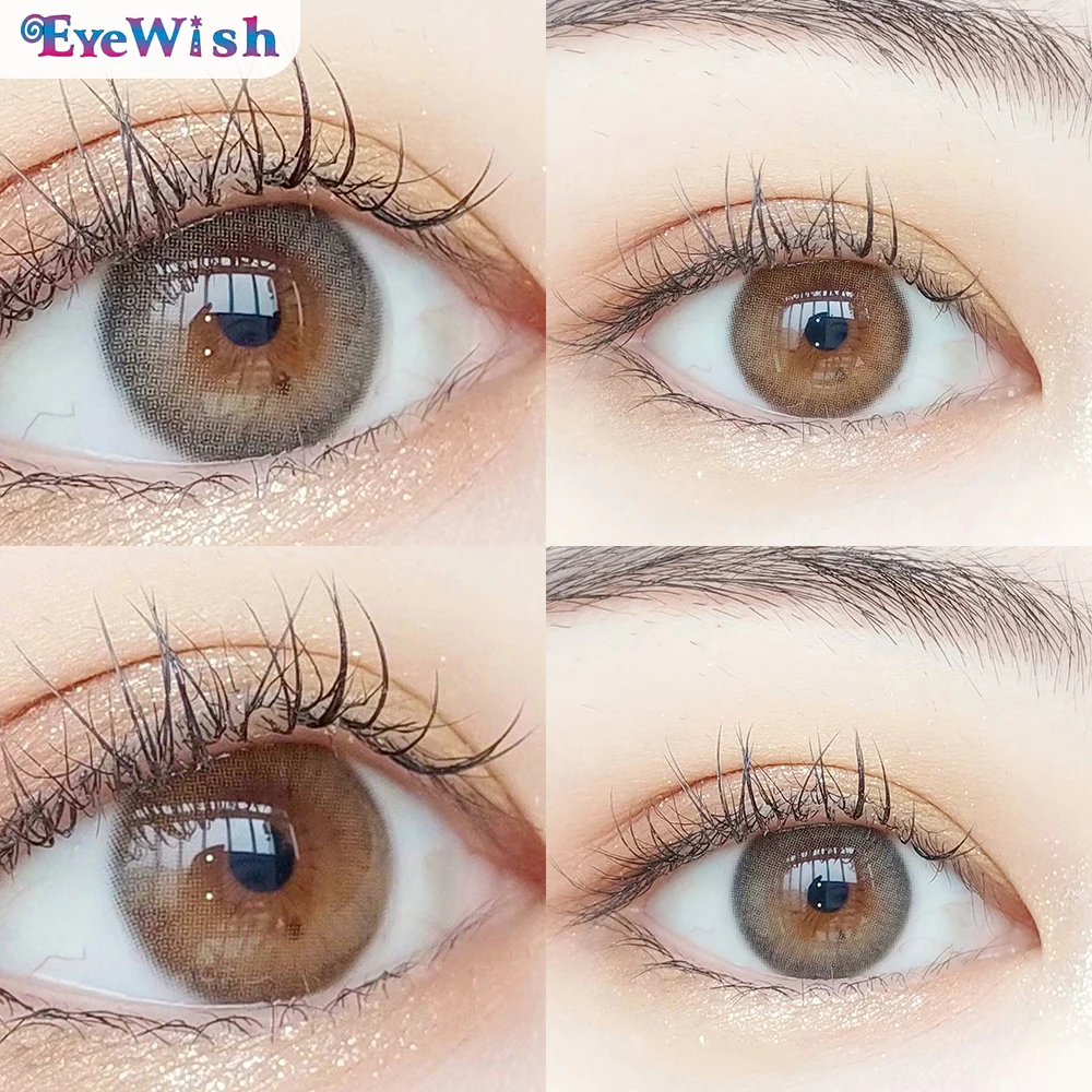 Liquidación EYEWISH-2pair/Uds. De lentes de contacto naturales para ojos, Serie de 2 tonos, para uso anual (DLA: 14,2mm) GR6JewM9ZWz