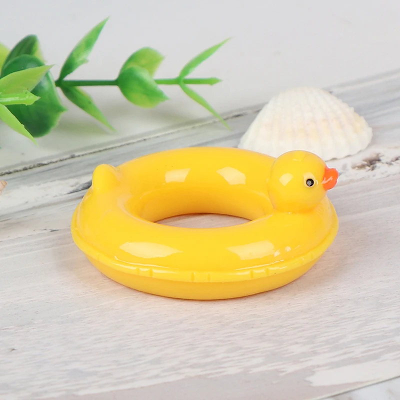 Высококачественная Смола 1/12 кукольный домик миниатюрная резиновая утка дизайн плавающие кольца для плавания ming Laps Lifebelt аксессуары для ванной комнаты бассейна