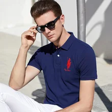 Новая стильная Летняя мужская рубашка с короткими рукавами, Однотонная футболка, роскошный светильник из чистого хлопка, свободная рубашка поло