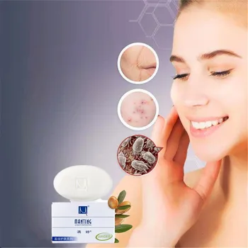 

Nutrition and skin care soap Man Ting essence facial cleanser Treatment of acne blackhead and Whitening shampoo with goat's milk