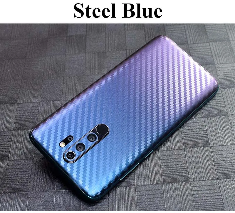 Для Xiaomi Redmi Note 8/Note8 Pro 3D градиентное углеродное волокно полное заднее покрытие Наклейка защитная пленка для телефона