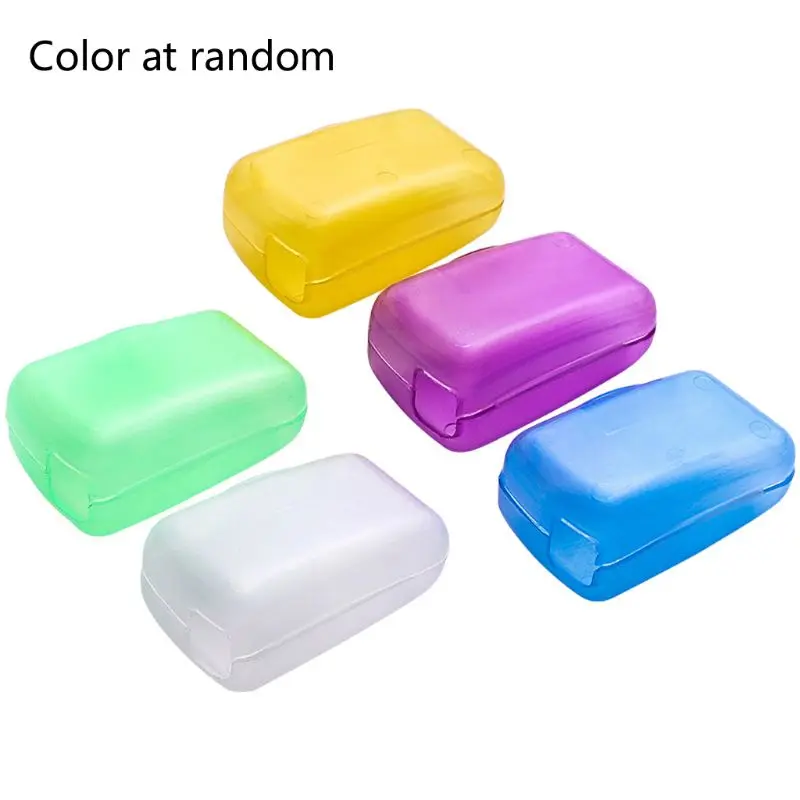 5 Pieces Travel Toothbrush Headgear Case Cap Hiking Camping Brush